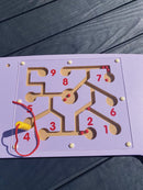 Aktivitetstavle i træ - Flodhest - Fra 18 mdr. - Billede 1