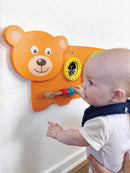 Aktivitetstavle i træ - Bjørn - Fra 18 mdr. - Billede 1