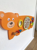 Aktivitetstavle i træ - Bjørn - Fra 18 mdr. - Billede 1