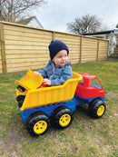 Lastbil i plast fra Dantoy - Længde: 84 cm - Svanemærket - Billede 1