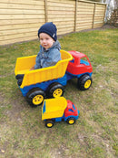 Lastbil i plast fra Dantoy - Længde: 84 cm - Svanemærket - Billede 1