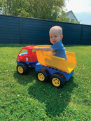 Lastbil i plast fra Dantoy - Længde: 84 cm - Svanemærket - Billede 1