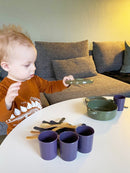 Dantoy GREEN BEAN - Spisesæt af genbrugsplast - Svanemærket - Fra 3 år. - Billede 1