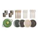 Dantoy GREEN BEAN - Spisesæt af genbrugsplast - Svanemærket - Fra 3 år. - Billede 1