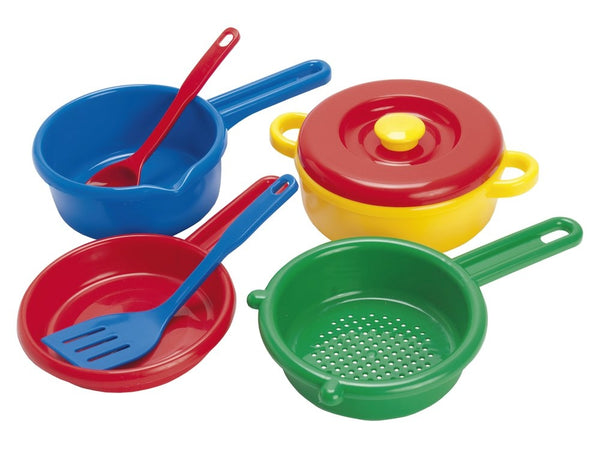 Legeservice - Grydesæt i plast fra Dantoy - 7 dele. - Billede 1