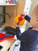 Legeservice - Køkkensæt i plast fra Dantoy - 5 dele. - Billede 1