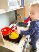 Legeservice - Køkkensæt i plast fra Dantoy - 5 dele. - Billede 1