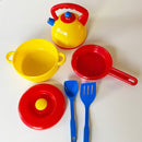 Legeservice - Køkkensæt i plast fra Dantoy - 5 dele. - Billede 1