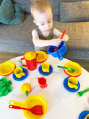 Legeservice - Spisesæt i plast fra Dantoy - 42 dele. - Billede 1