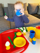 Legeservice - Morgenmad på bakke fra Dantoy - 23 dele. - Billede 1