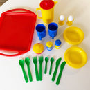 Legeservice - Morgenmad på bakke fra Dantoy - 23 dele. - Billede 1