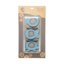 Dantoy tiny® 3 Små Bideringe i blå farve - BIO-plast - fra 0 mdr. - Billede 1