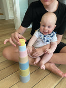 Dantoy tiny® Byggebægere af BIOplast - 7 dele - fra 6 mdr. - Billede 1