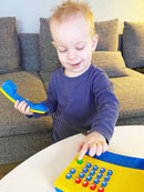 Telefon i plast m. knapper og lyde - Fra 3 år. ASS farver - Billede 1