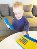 Telefon i plast m. knapper og lyde - Fra 3 år. ASS farver - Billede 1