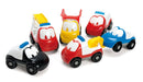 Biler - FunCars i plast fra Dantoy - 8 stk. Assorteret - Billede 1