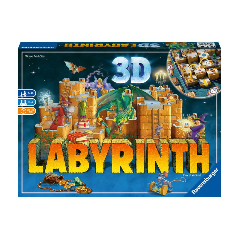 Labyrinth - 3D Labyrinth spillet - Ravensburger - Fra 7 år. - Billede 1