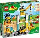 LEGO DUPLO - Byggeplads med tårnkran - 10933 - 123 dele. - Billede 1