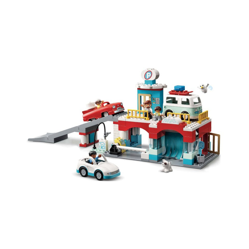 LEGO DUPLO Parkeringshus og bilvask - 10948 - 112 dele - Billede 1