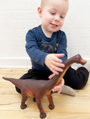 Dyr - Brachiosaurus Dinosaur fra Green Rubber Toys - H:29 cm.