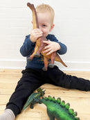 Dyr - Brachiosaurus Dinosaur fra Green Rubber Toys - H:29 cm.