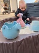 Scrunch sandforme i silikone - 4 stk - lyseblå. - Billede 1