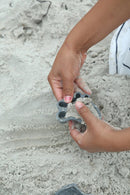 Scrunch sandforme i silikone - 4 stk - antracitgrå. - Billede 1