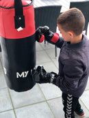 MyHood Boksesæk inkl boksehandsker - 4 kg - Sort - Fra 4 år - Billede 1