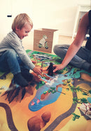 Legetæppe med Wildlife motiv - 100x150 cm. - Billede 1