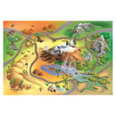 Legetæppe med Wildlife motiv - 100x150 cm. - Billede 1