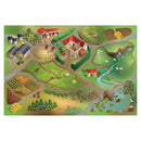 Legetæppe med Bondegårds motiv - 100x150 cm. - Billede 1