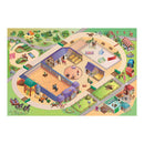 Legetæppe med Heste motiv - 100x150 cm. - Billede 1