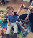 Legetæppe med Dinosaur motiv - 100x150 cm. - Billede 1