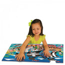 Gulvpuslespil - Glow In The Dark Piratskib - 90 x 60 cm - The Learning Journey - Billede 1