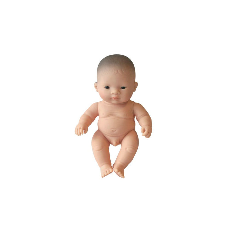 Dukke - 21 cm - Nyfødt Dreng fra Miniland - Asiat. - Billede 1