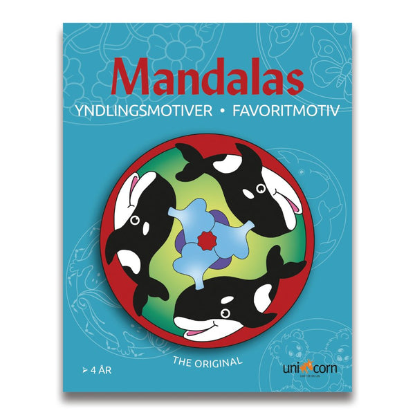 Mandalas Malebog - Yndlingsmotiver - 32 sider - fra 4 år - Billede 1