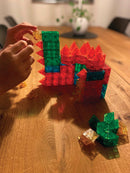 MagnaQubix 3D Transparent fra Magna-Tiles - 85 dele - Billede 1