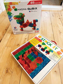 MagnaQubix 3D Transparent fra Magna-Tiles - 85 dele - Billede 1