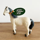 Dyr - Hvid Hest fra Green Rubber Toys - L:15 cm.