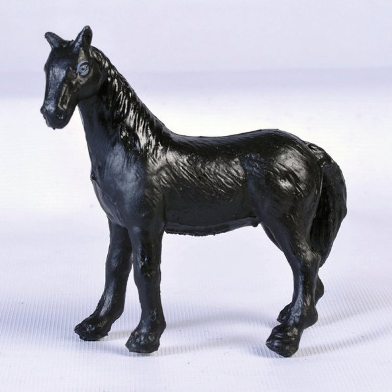 Dyr - Sort Hest fra Green Rubber Toys - L:15 cm. - Billede 1
