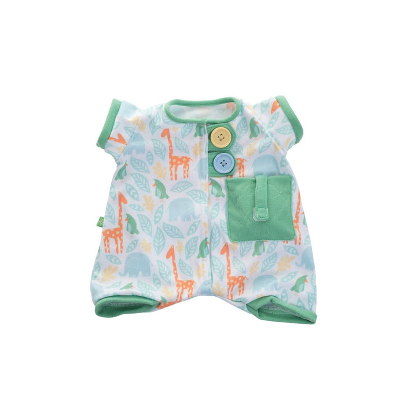 Rubens Baby Tøj - Pyjamas - Grøn og Blå. - Billede 1