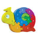 Begin Again træpuslespil - Tal, Romertal & Farver - Fra 3 år - Billede 1