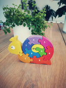 Begin Again træpuslespil - Tal, Romertal & Farver - Fra 3 år - Billede 1