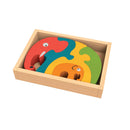 Begin Again træpuslespil - Elefant - 5 brikker - Fra 2 år - Billede 1