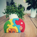 Begin Again træpuslespil - Elefant - 5 brikker - Fra 2 år - Billede 1