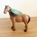 Dyr - Rødbrunt Føl fra Green Rubber Toys - L:11 cm.