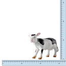 Dyr - Sortbroget Ko fra Green Rubber Toys - L:17 cm.