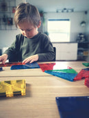 Magna-Tiles - 32 stk. transparente magnet byggeplader. - Billede 1