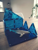 Magna-Tiles - 32 stk. transparente magnet byggeplader. - Billede 1