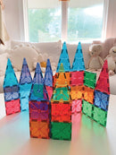 Magna-Tiles - 32 stk. transparente magnet byggeplader. - Billede 1